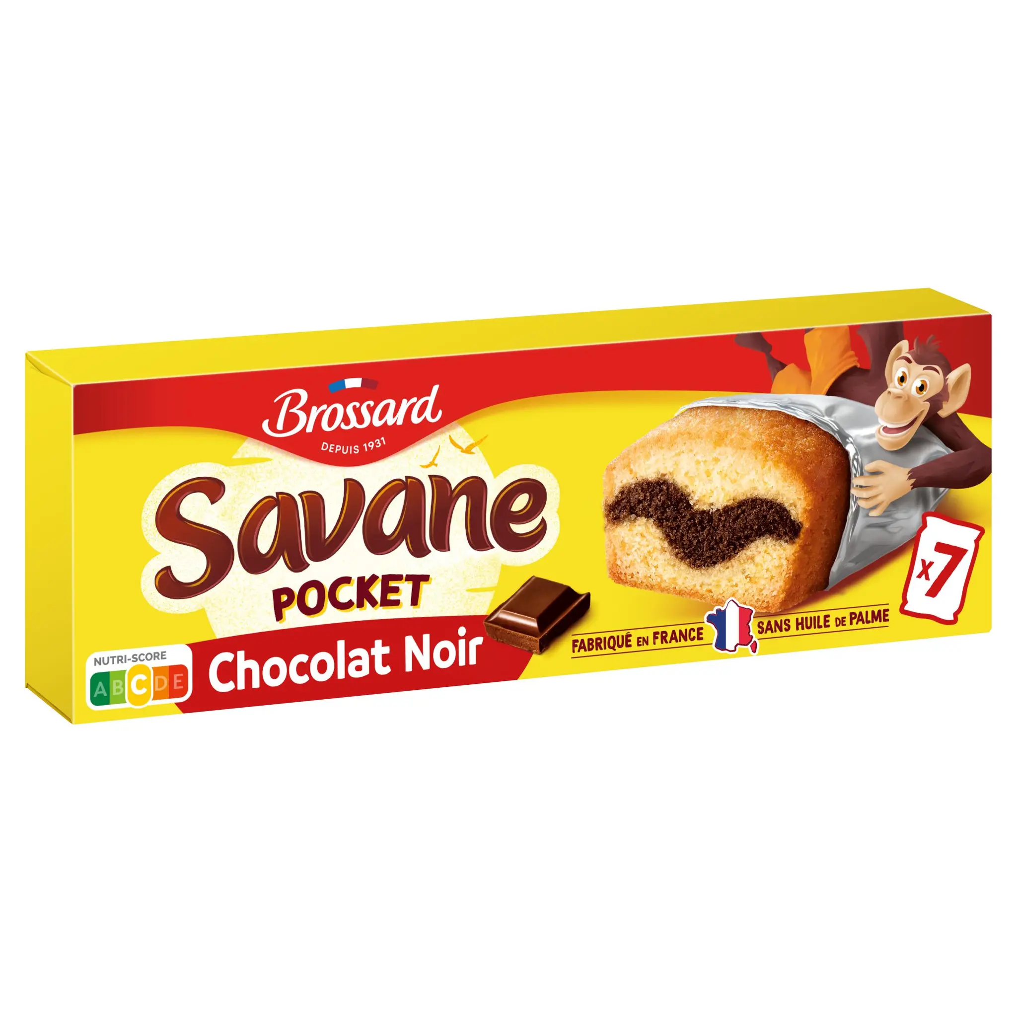 BROSSARD Savane gâteaux fourrés chocolat noir