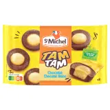 ST MICHEL Tam Tam chocolat-chocolat blanc sans huile de palme sachets individuels