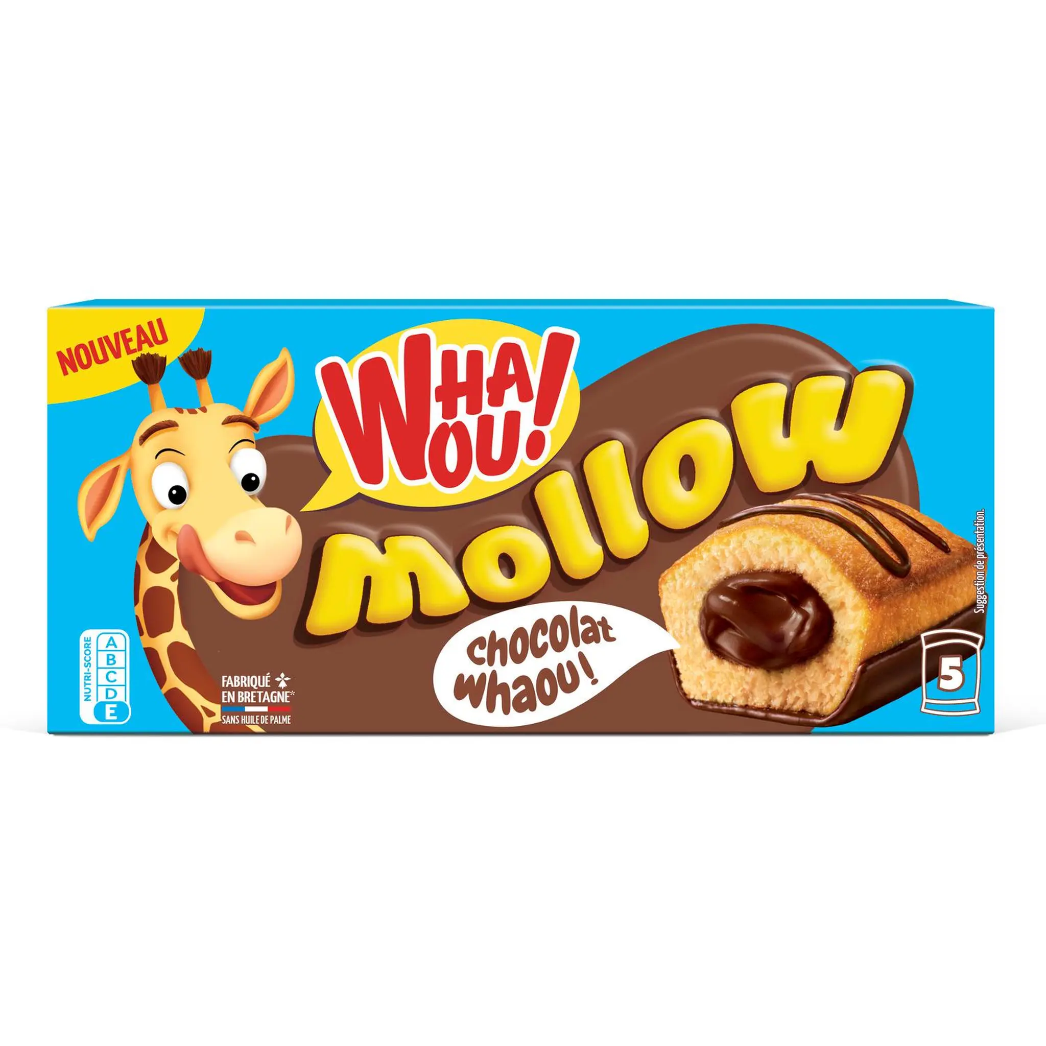 WHAOU Mollow mini gâteau fourré au chocolat