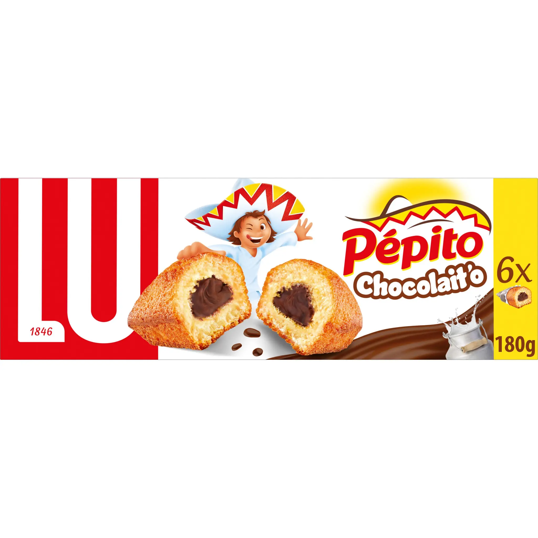 PEPITO Gâteaux moelleux fourrés au chocolat Chocolait'o sachets individuels