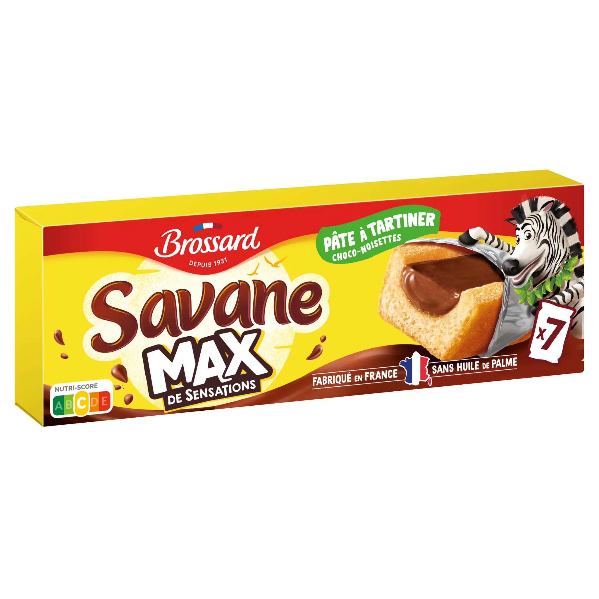 BROSSARD Savane gâteaux fourrés chocolat noisettes
