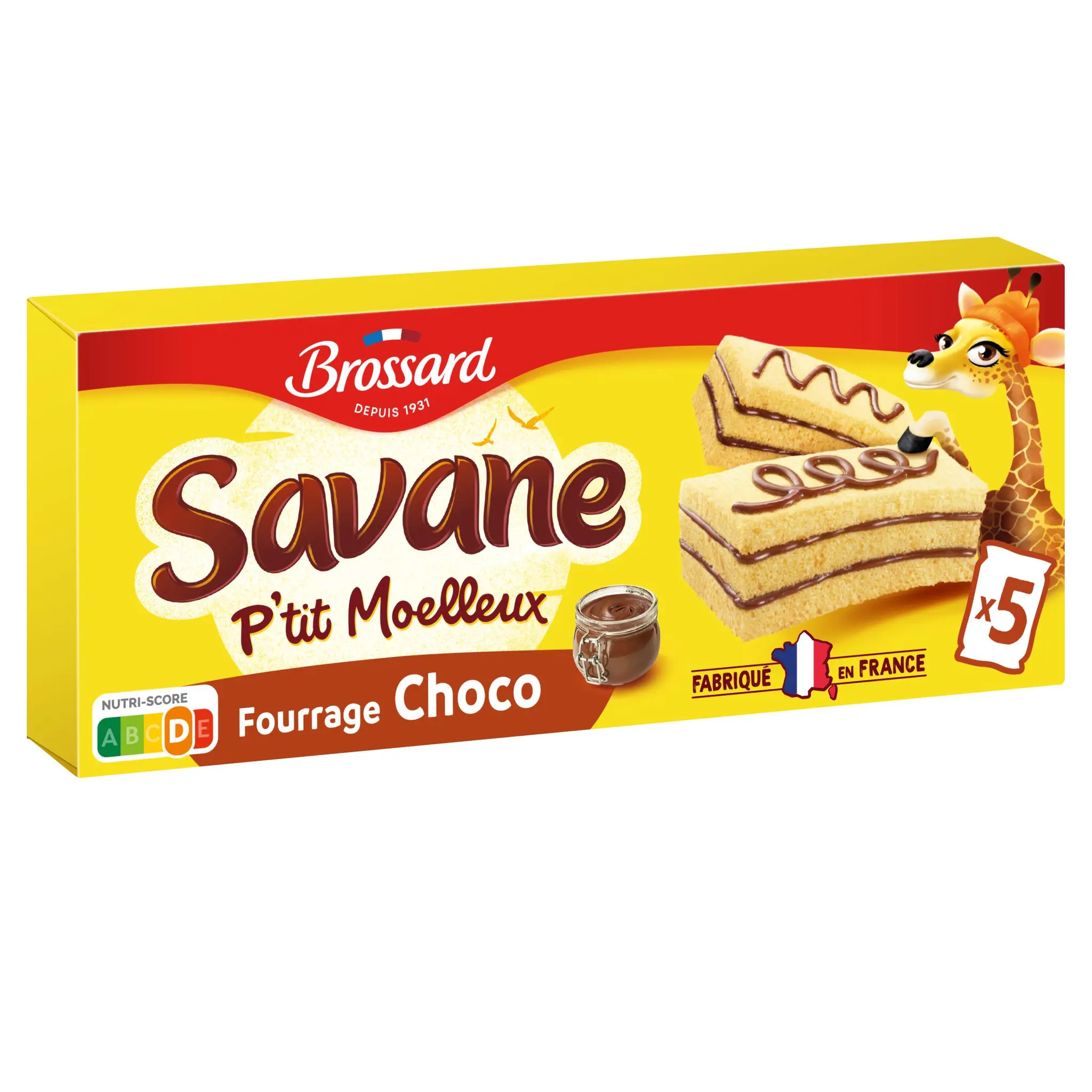 BROSSARD Savane p'tit moelleux gâteaux fourrés au chocolat