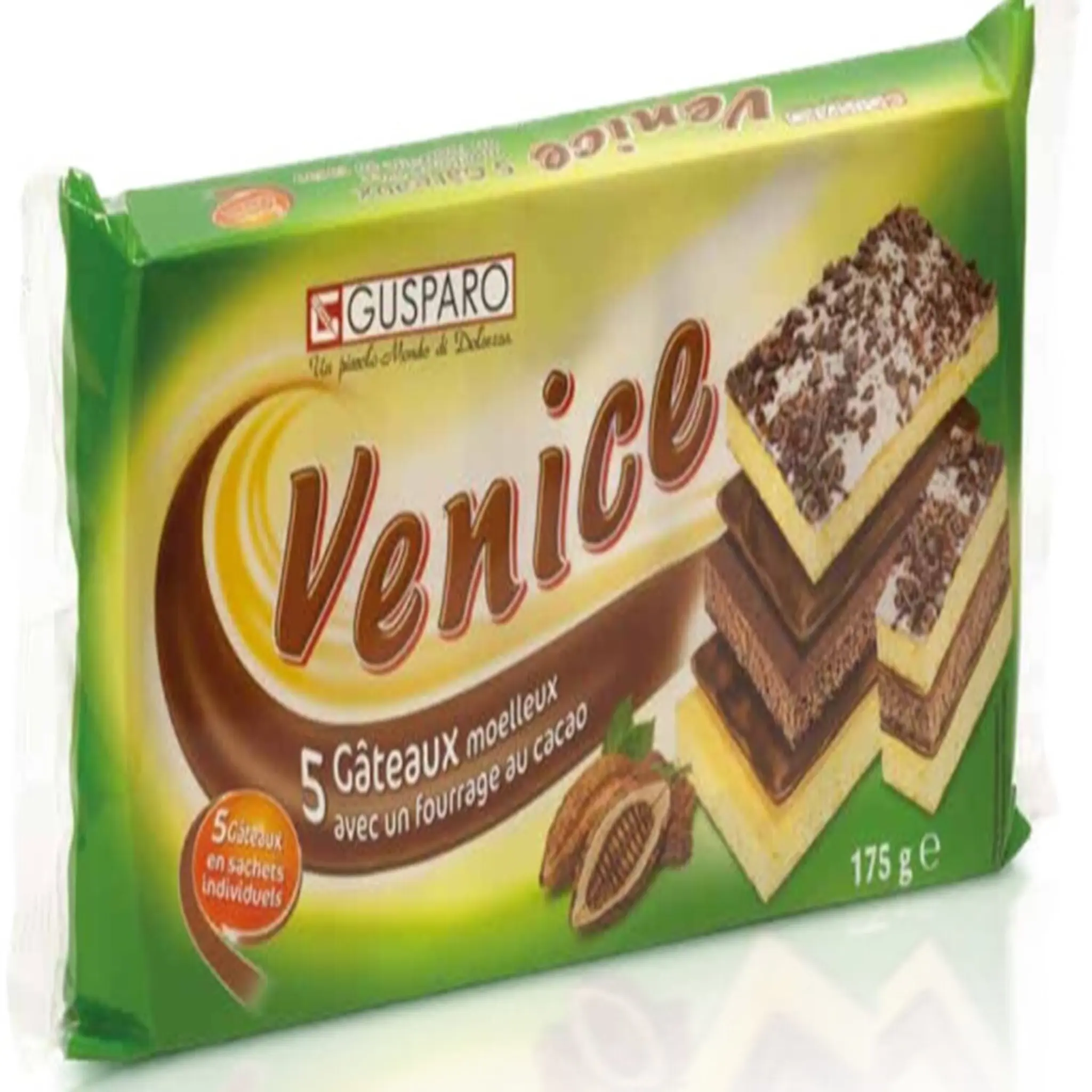 Venice Gâteaux moelleux avec un fourrage au cacao