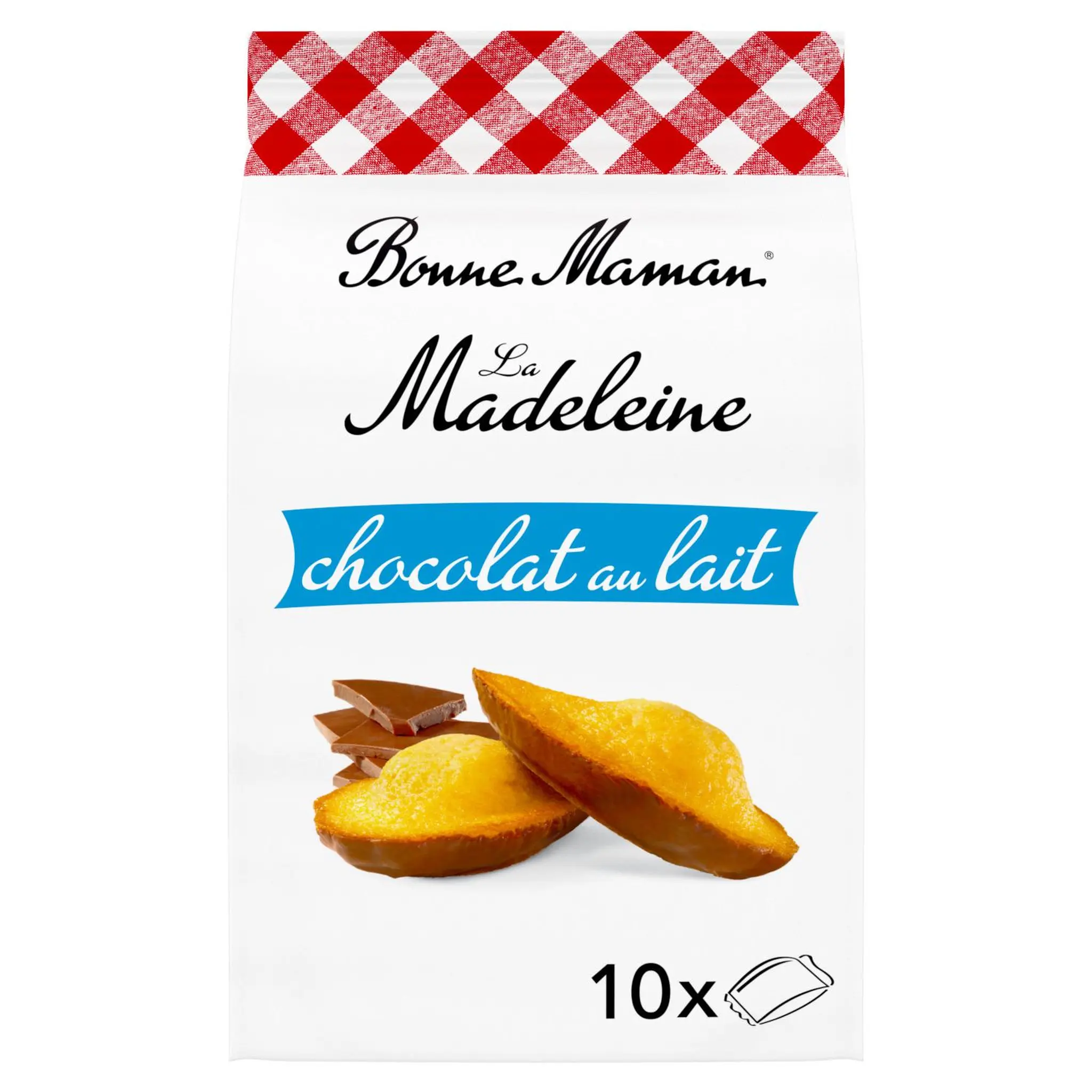 BONNE MAMAN Madeleines nappées de chocolat au lait sachets individuels