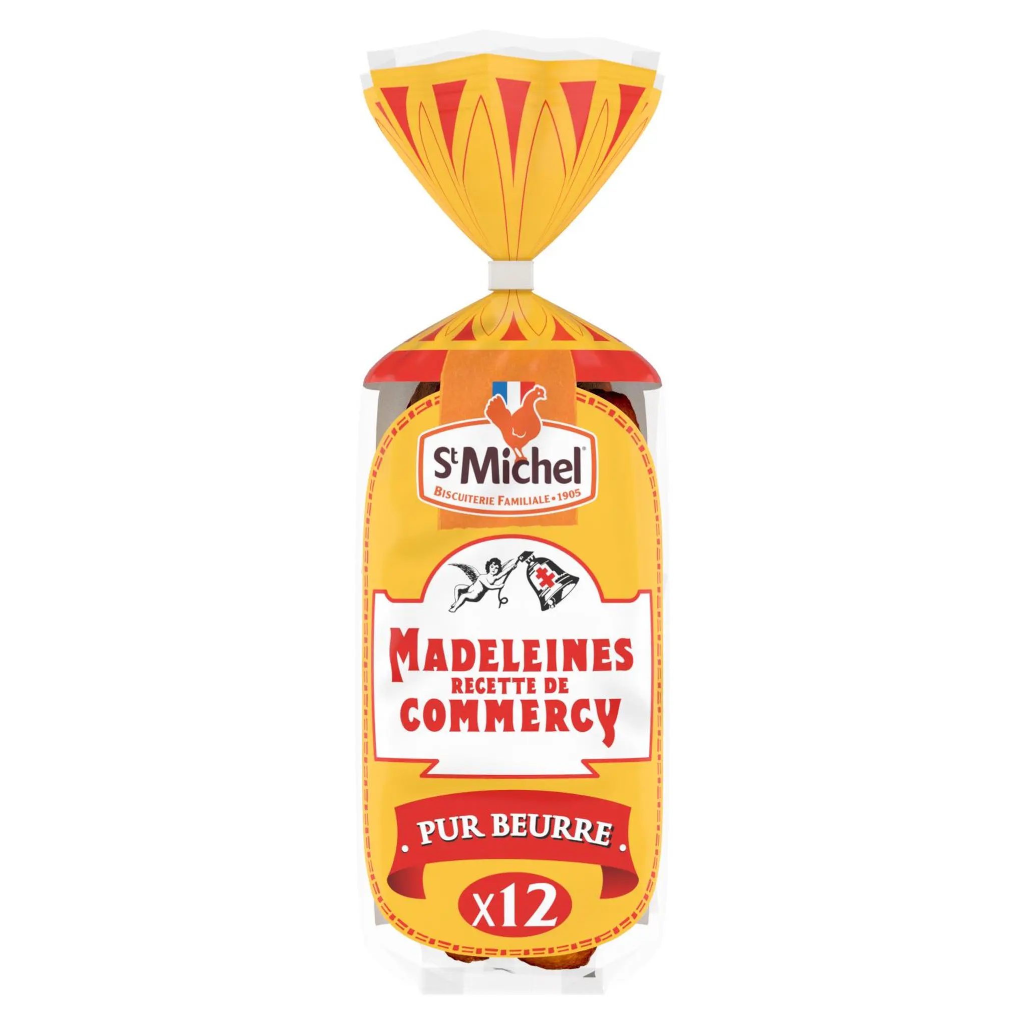 ST MICHEL Madeleines recette de Commercy pur beurre sachets individuels