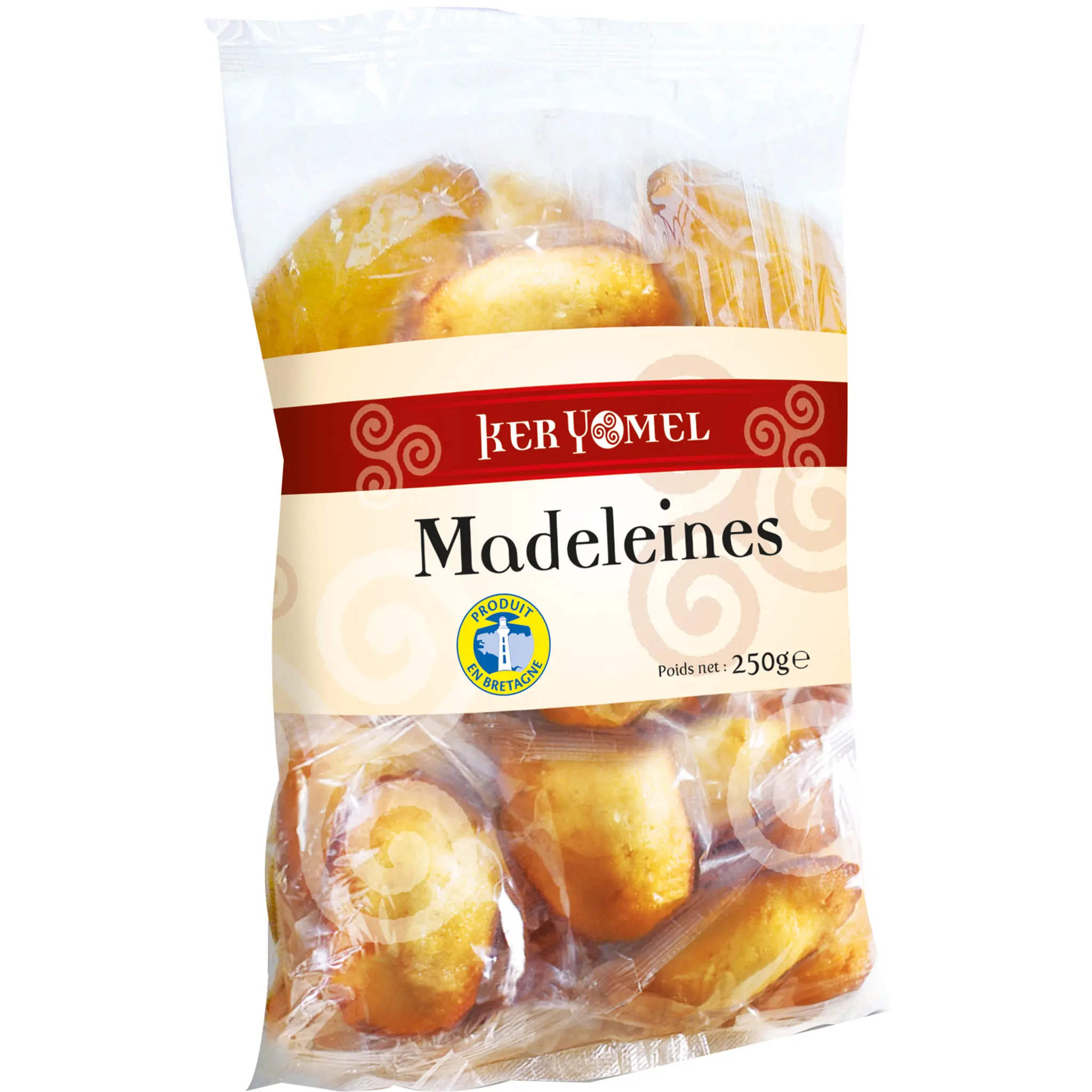 KER YOMEL Madeleines individuelles, produit en Bretagne
