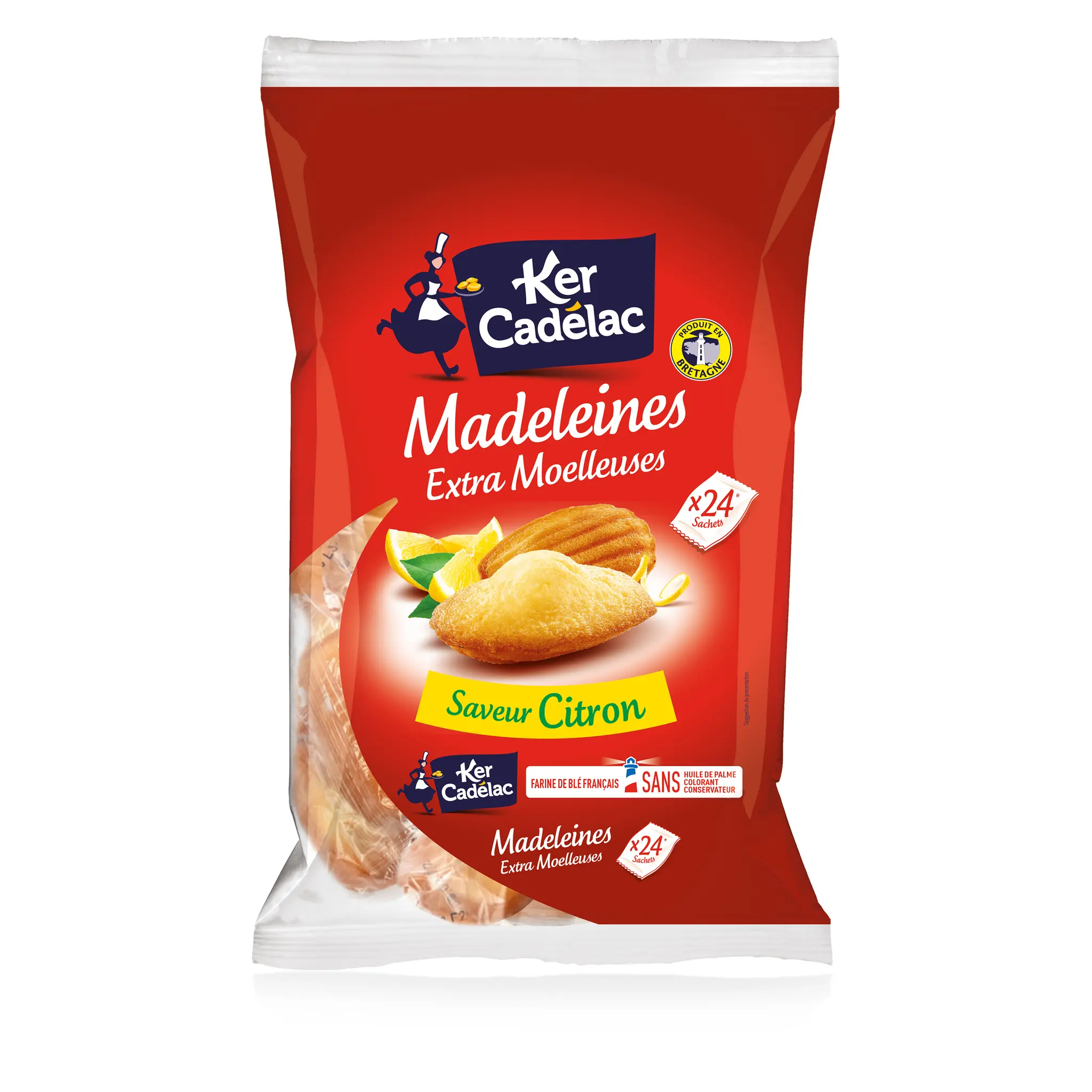 KER CADELAC Madeleines extra moelleuses saveur citron