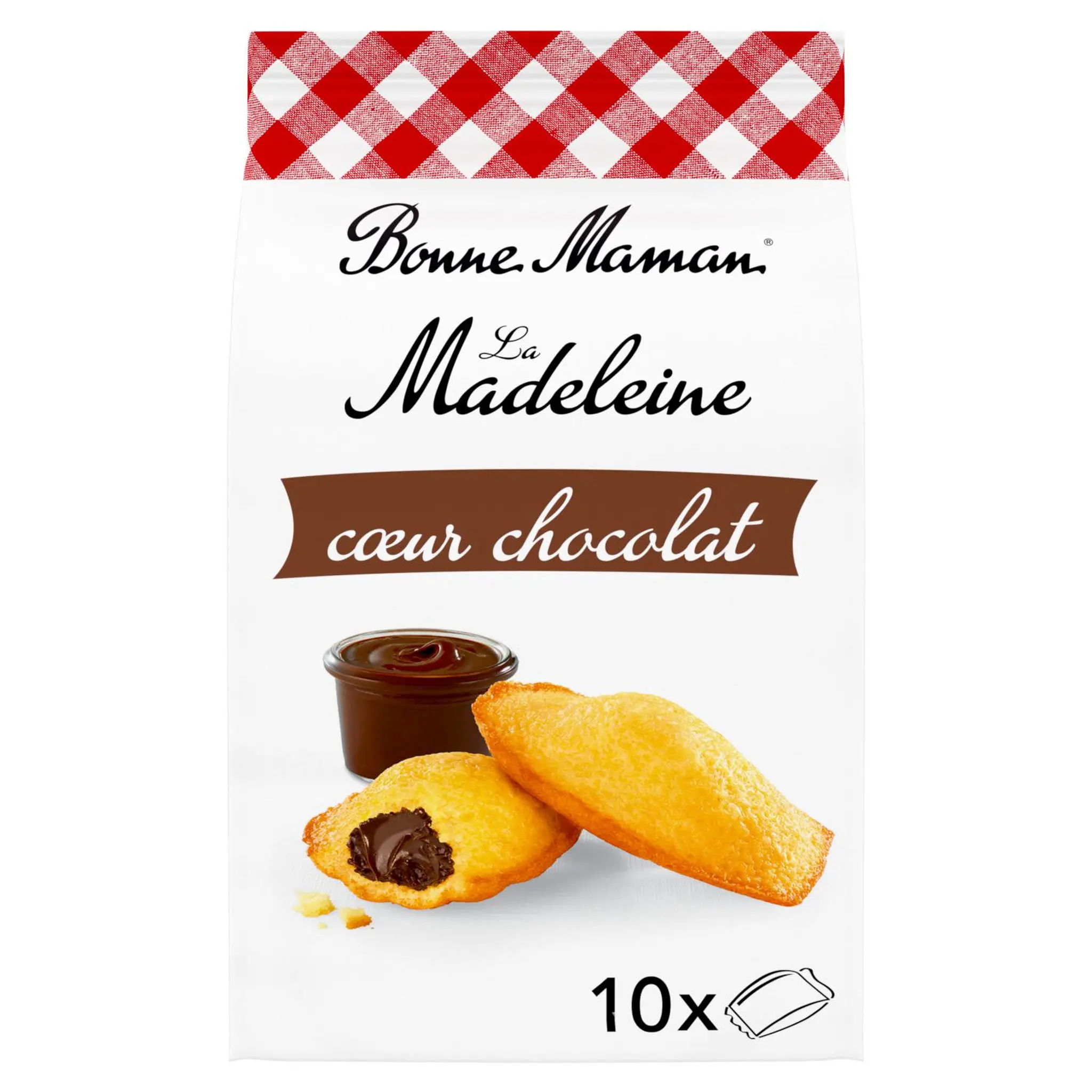BONNE MAMAN Madeleine au chocolat au lait sachets individuels