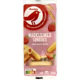 AUCHAN Madeleines longues fourrées à la fraise