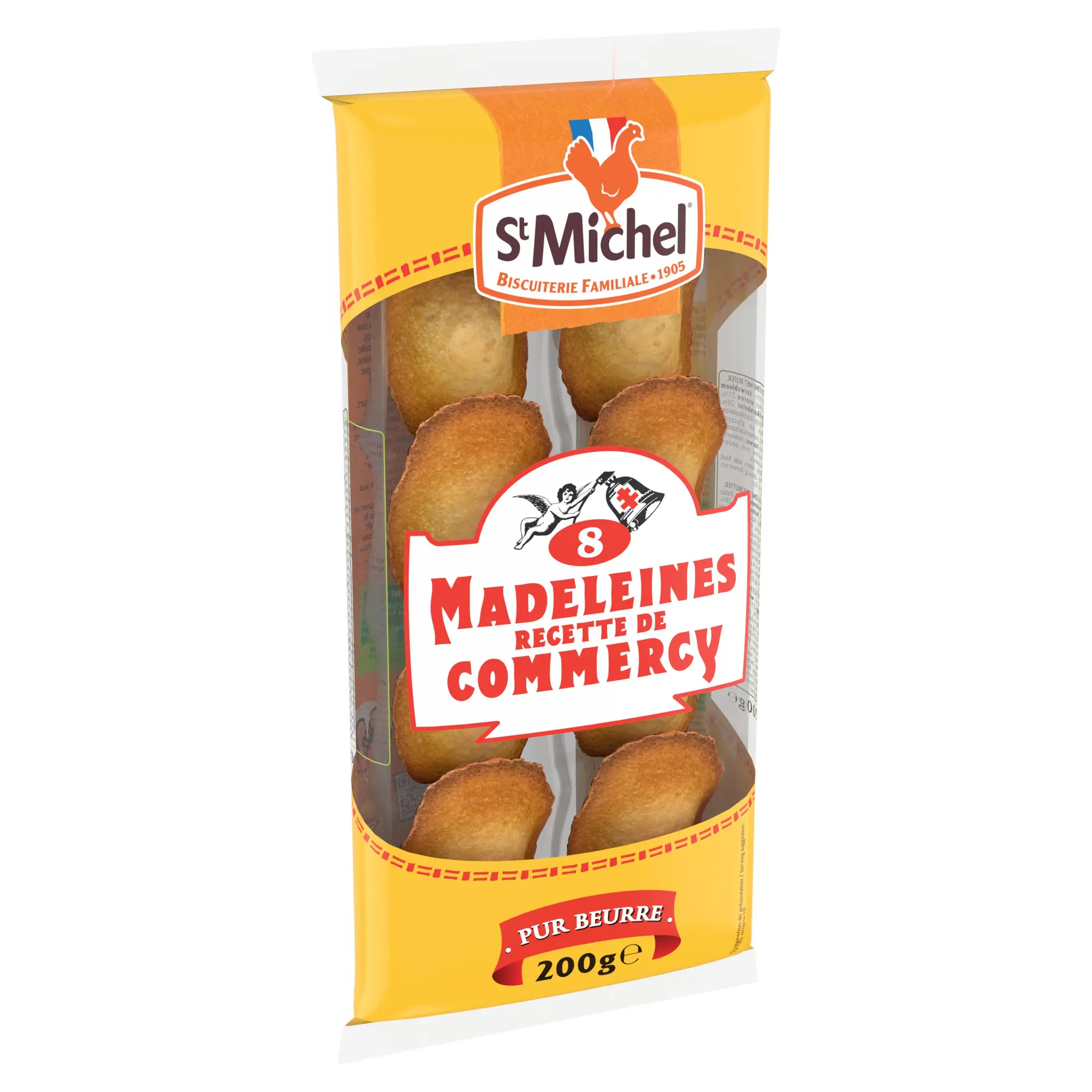 ST MICHEL Madeleines de commercy pur beurre aux oeufs de poules élevées en plein air