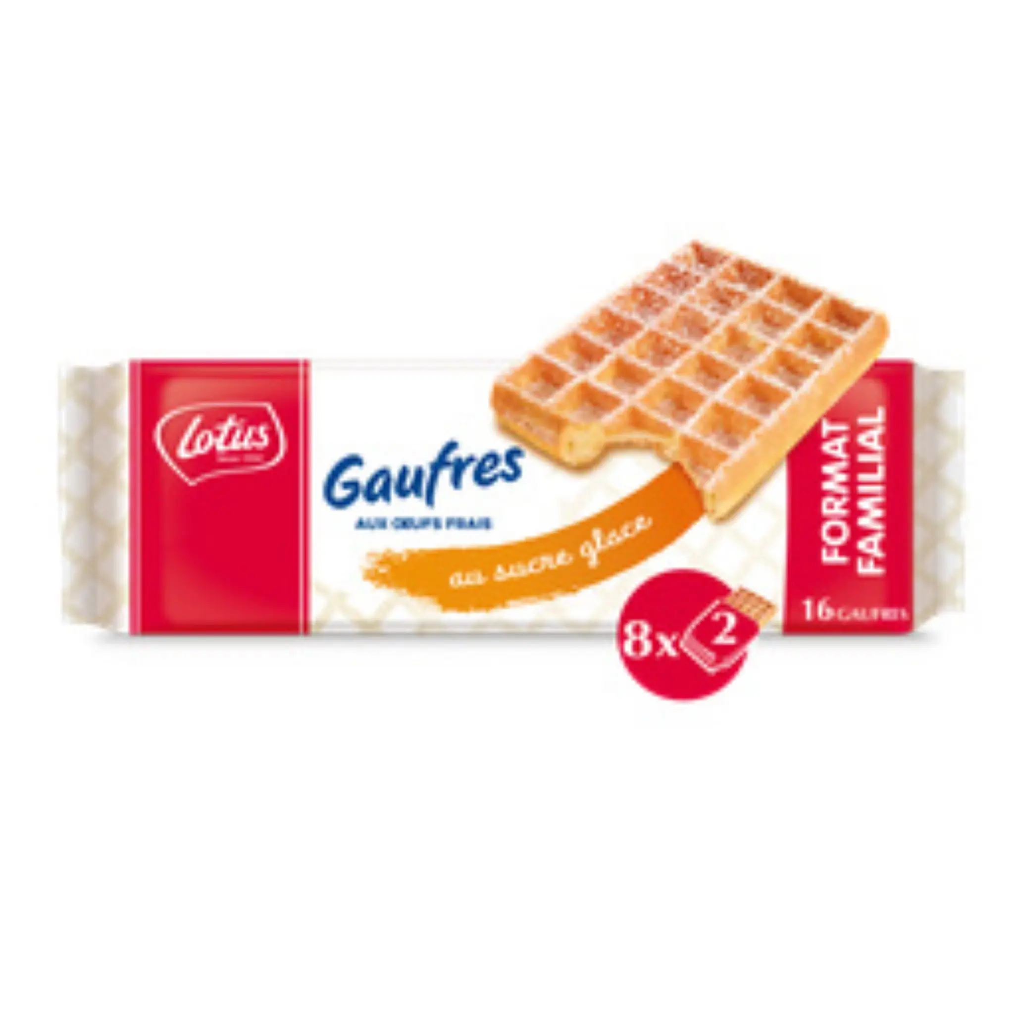 LOTUS Gaufres aux œufs frais sucre glace sachets fraîcheur