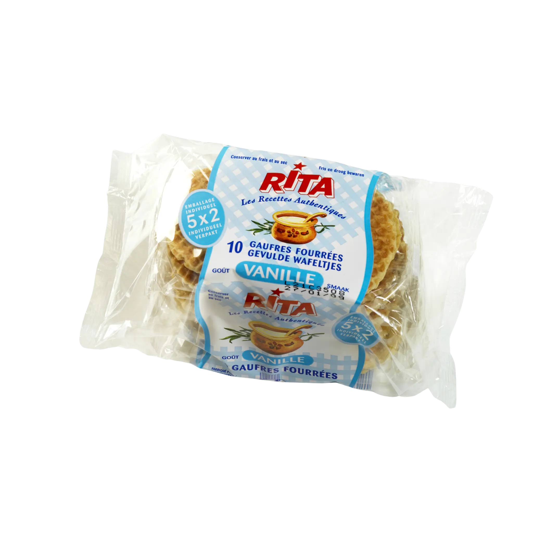RITA Gaufres fourrées goût vanille