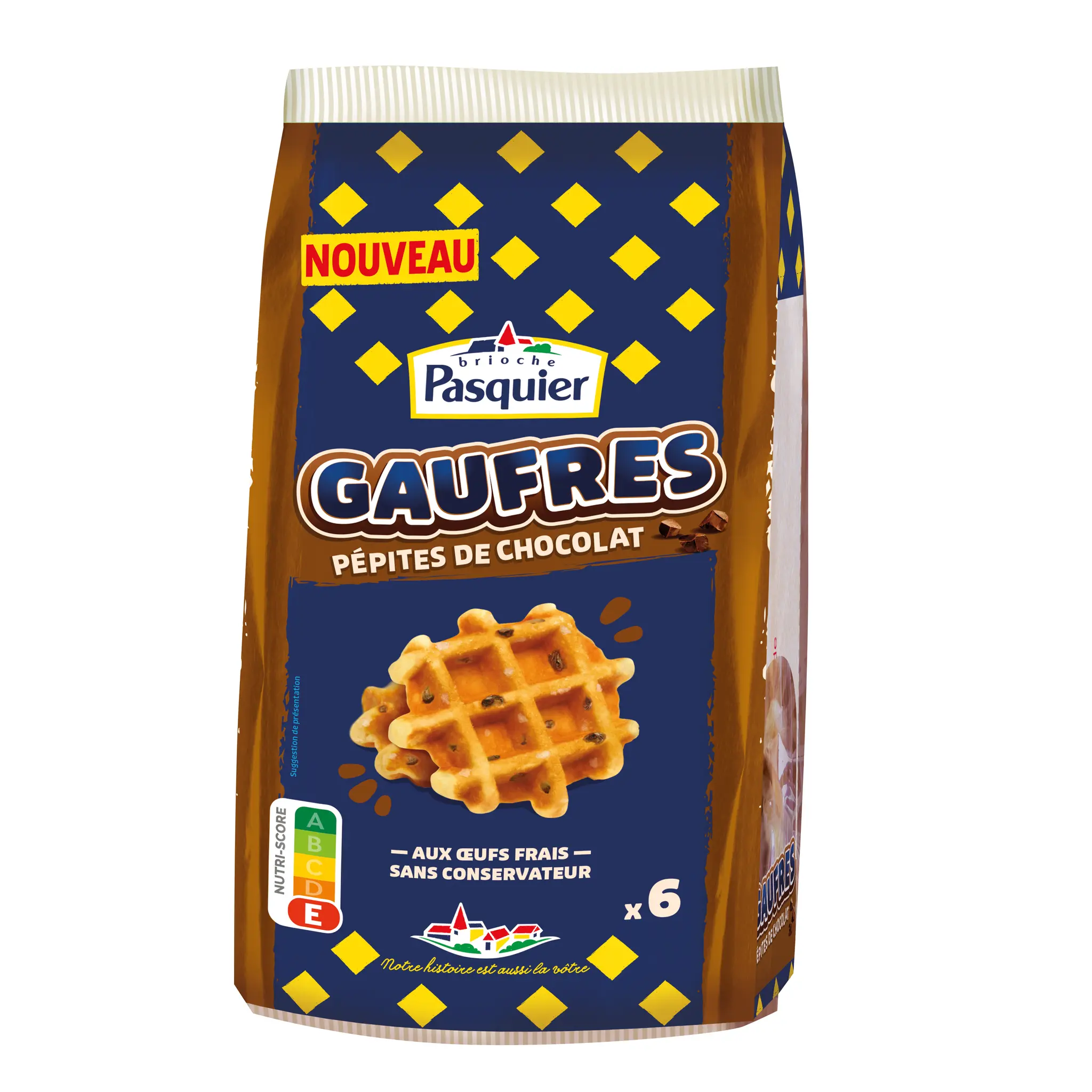 PASQUIER Gaufres aux pépites de chocolat sans conservateur
