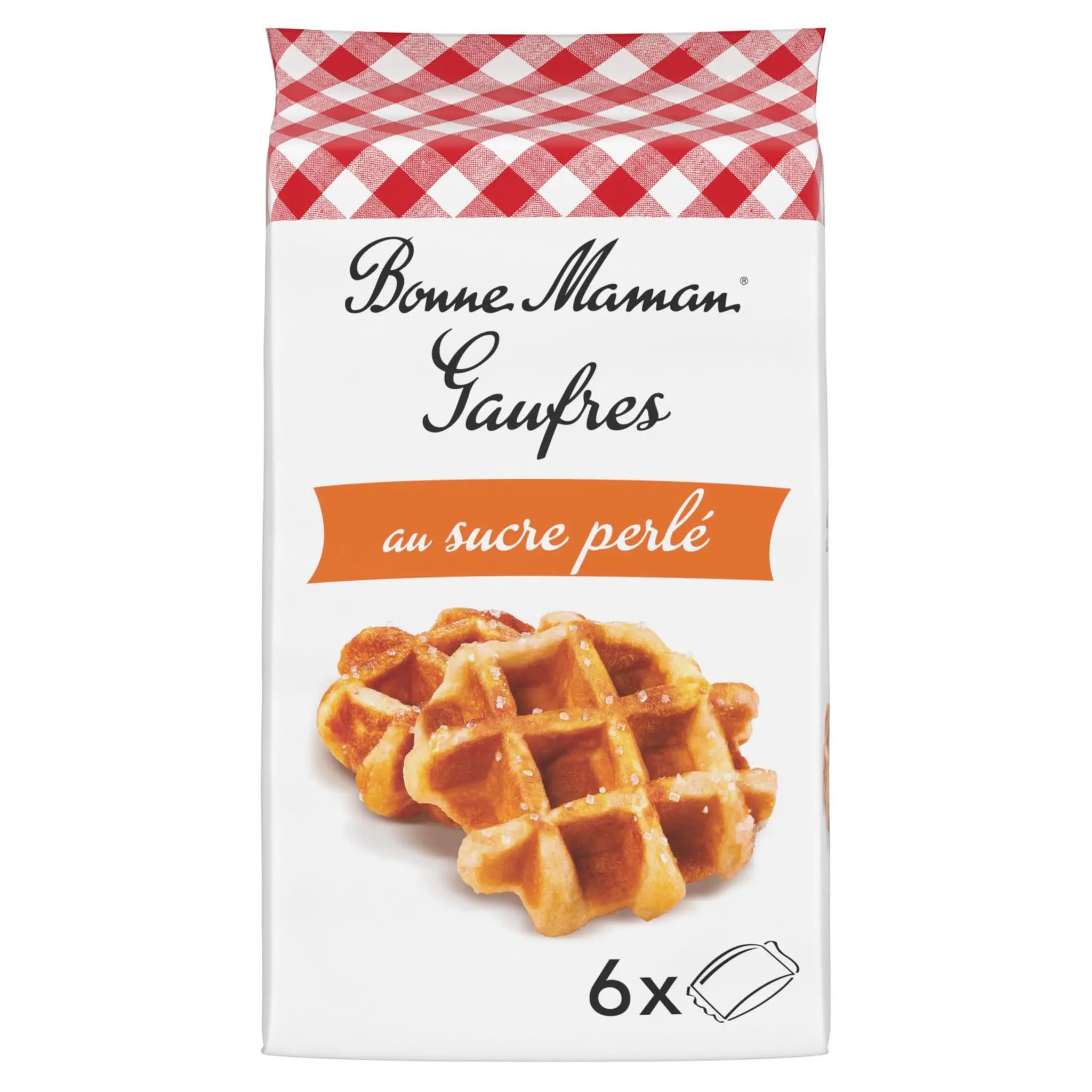 BONNE MAMAN Gaufres liégeoises au sucre perlé sachets individuels