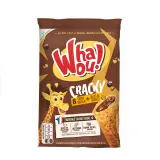 WHAOU Cracky crêpes fourrées chocolat et billes de céréales sachets individuels