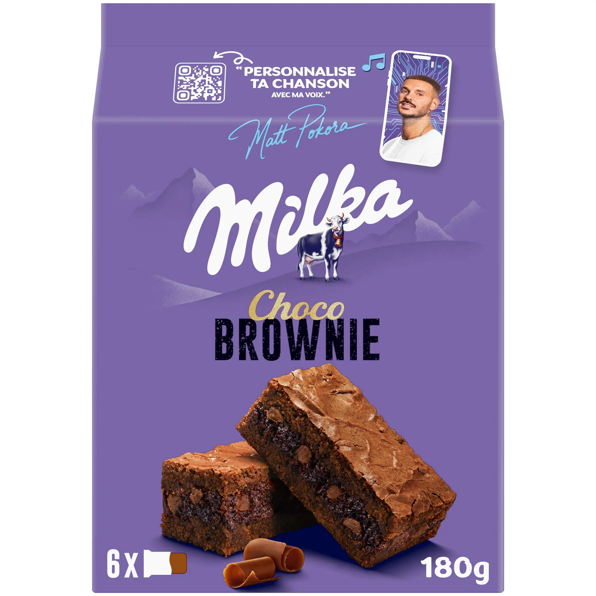 MILKA Brownie au chocolat sachets individuels