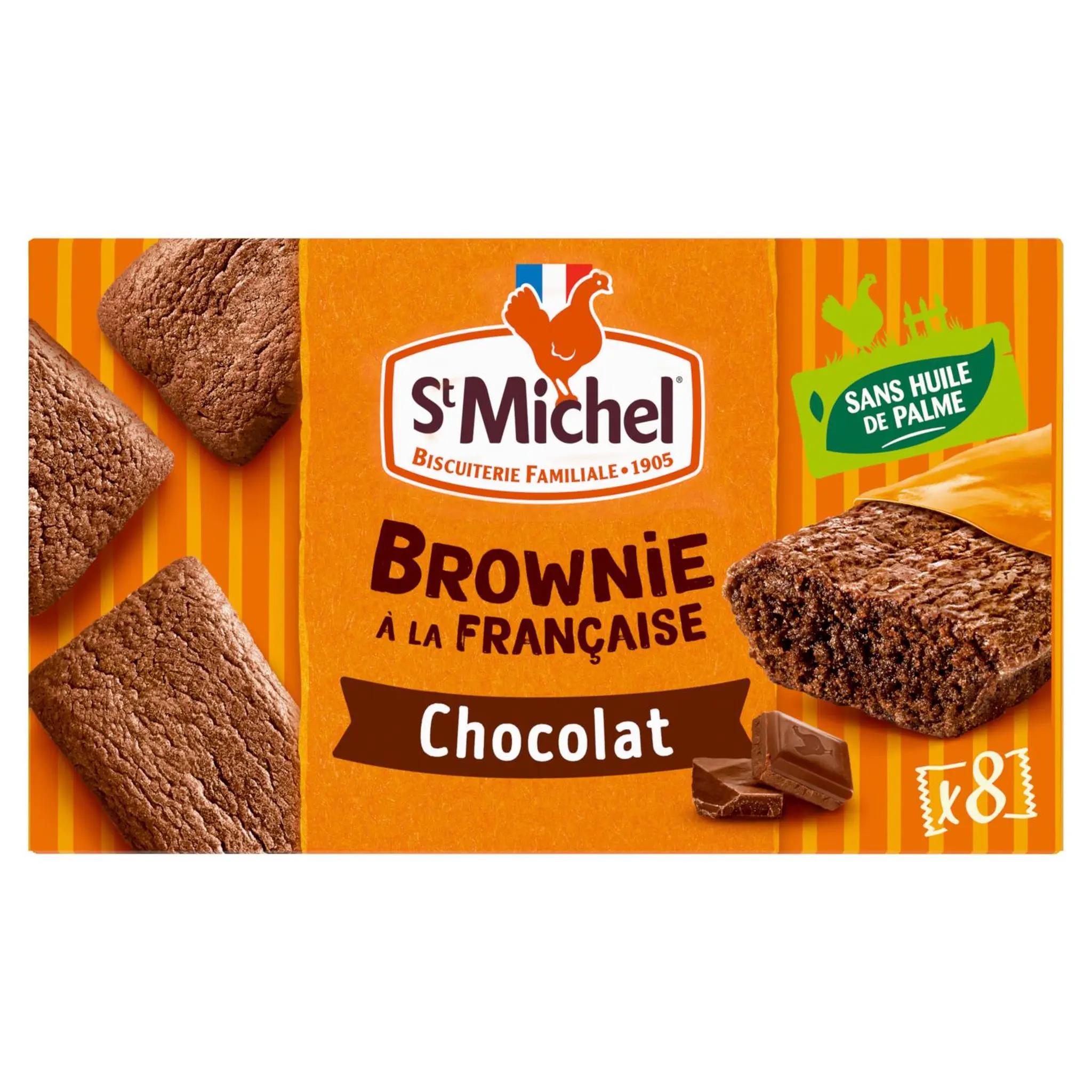ST MICHEL Mini brownie au chocolat sachets individuels