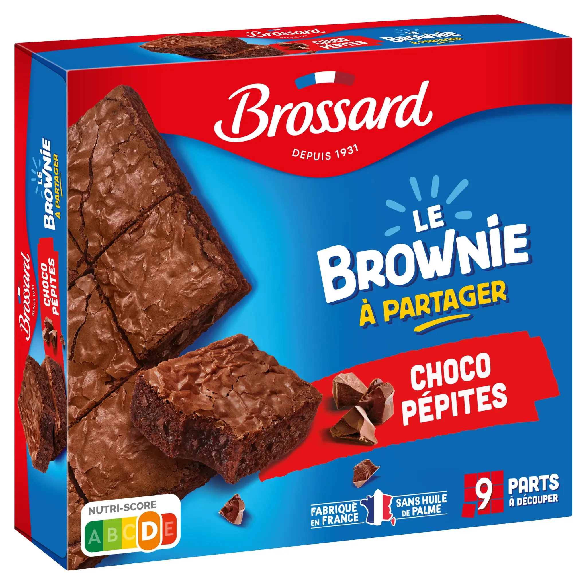 BROSSARD Brownie à partager choco pépites