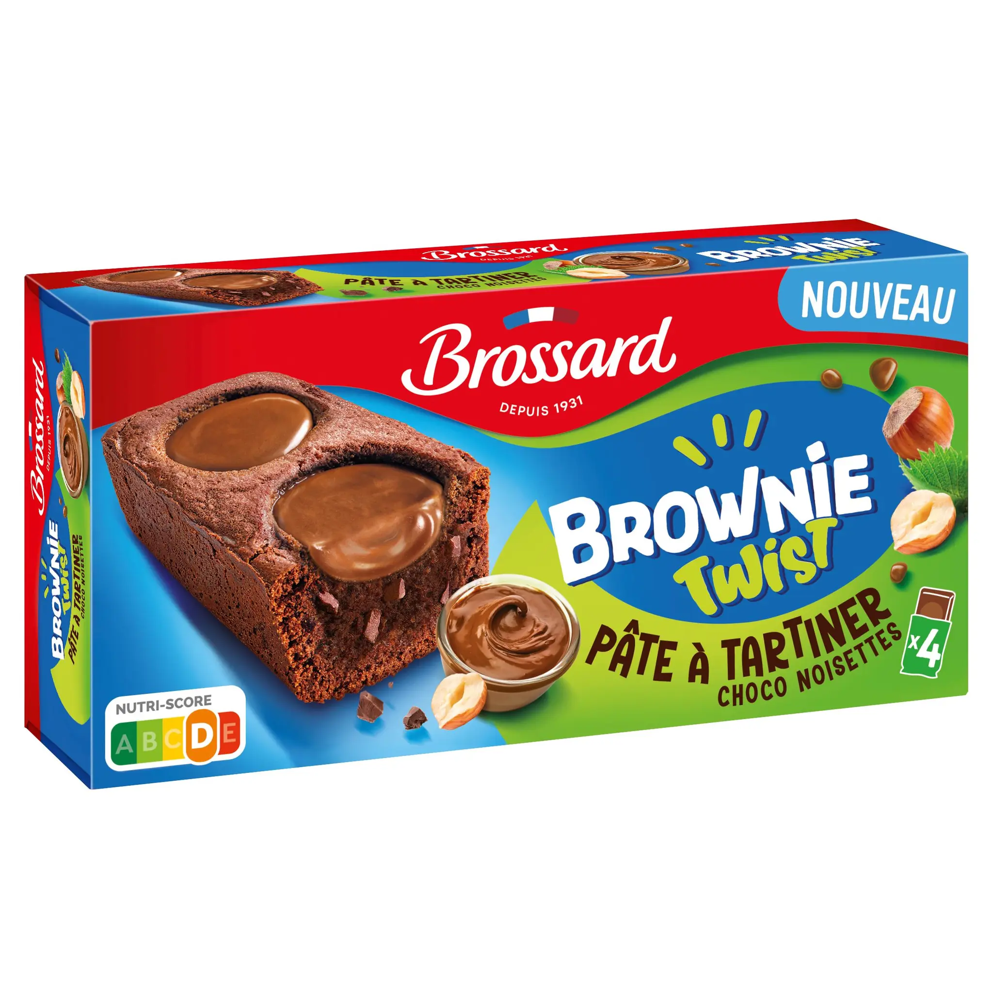 BROSSARD Brownies individuels au chocolat noisette