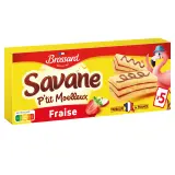 BROSSARD Gâteaux savane p'tit moelleux à la fraise et à la pomme