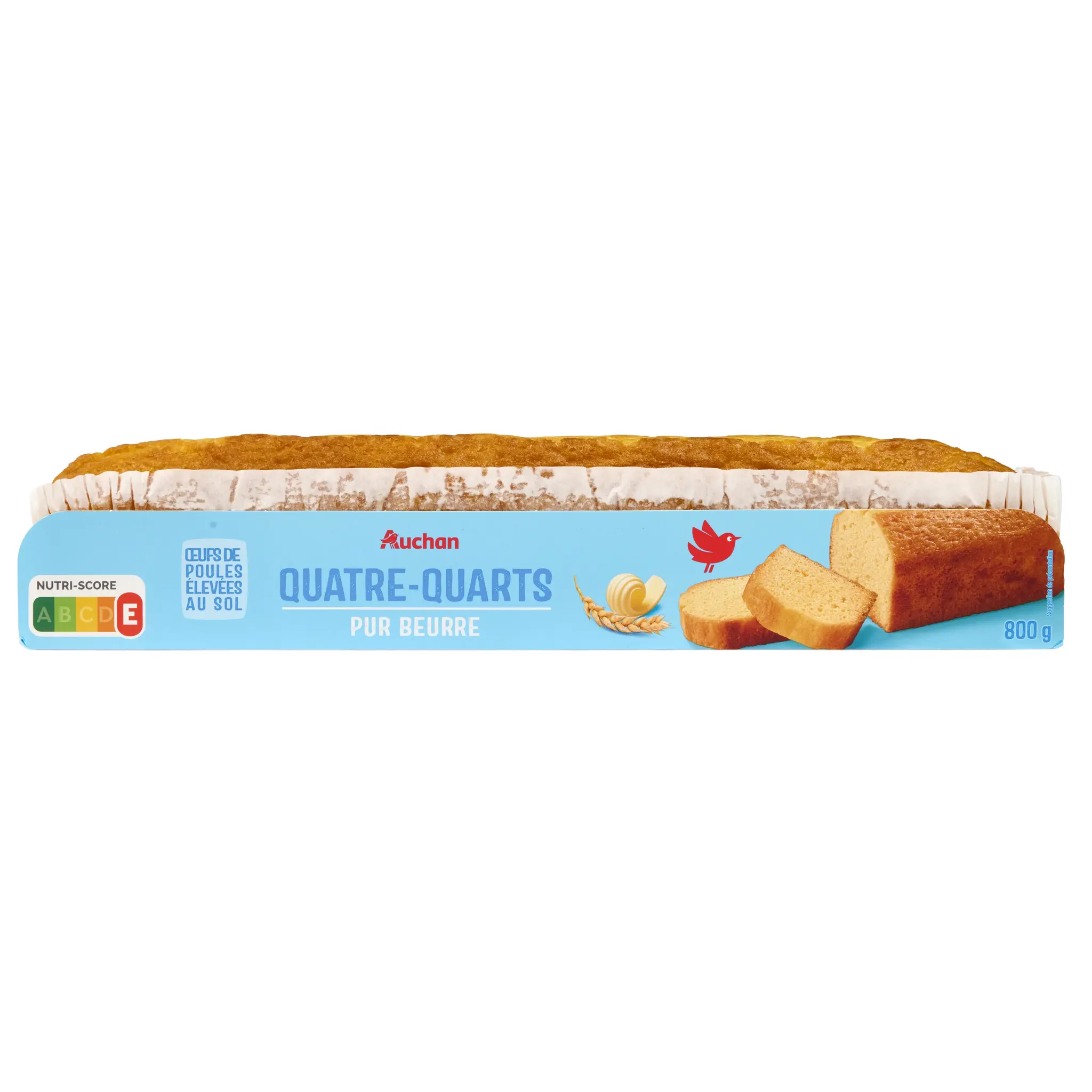 AUCHAN Quatre-quarts pur beurre