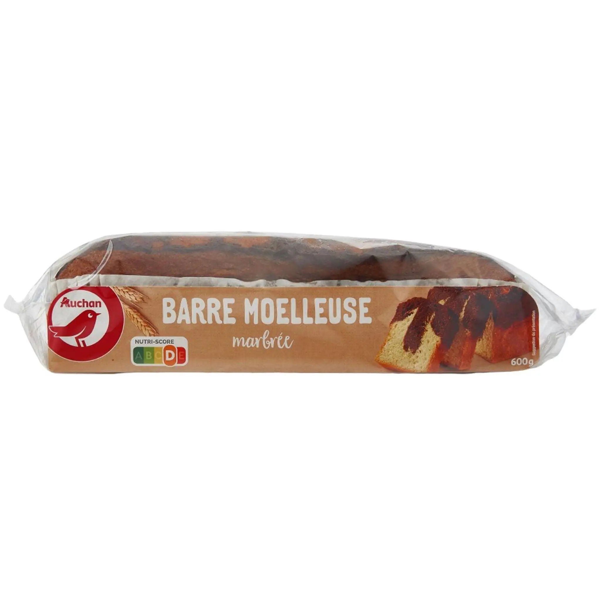 AUCHAN Barre moelleuse marbrée