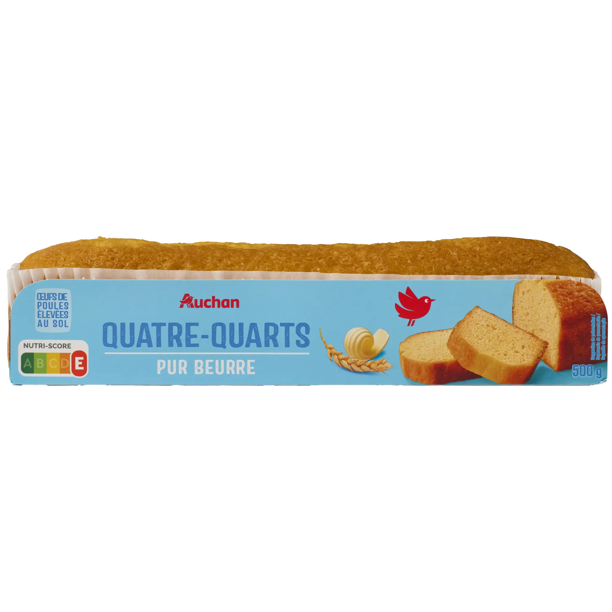 AUCHAN Quatre-quart pur beurre