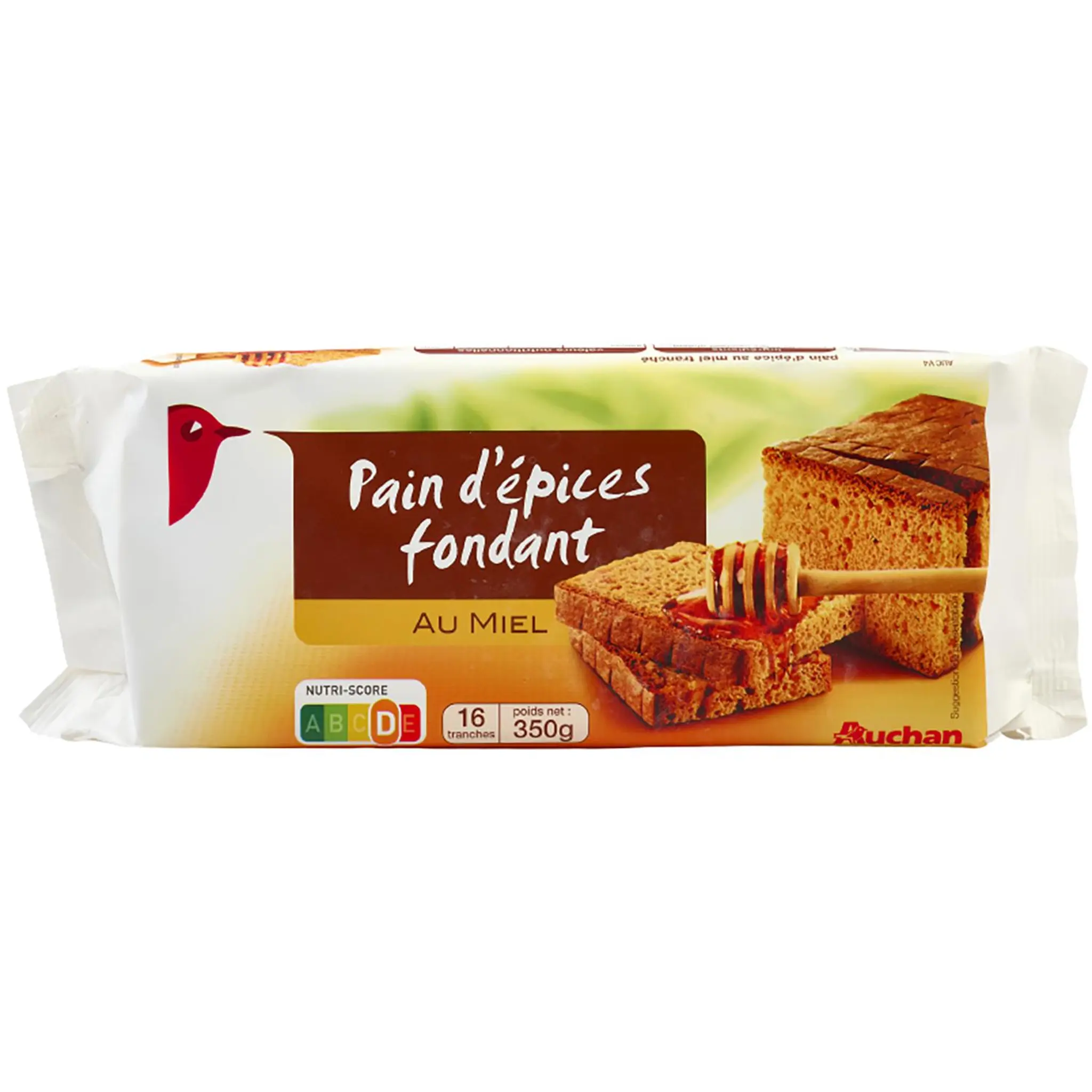 AUCHAN Pain d'épices fondant au miel