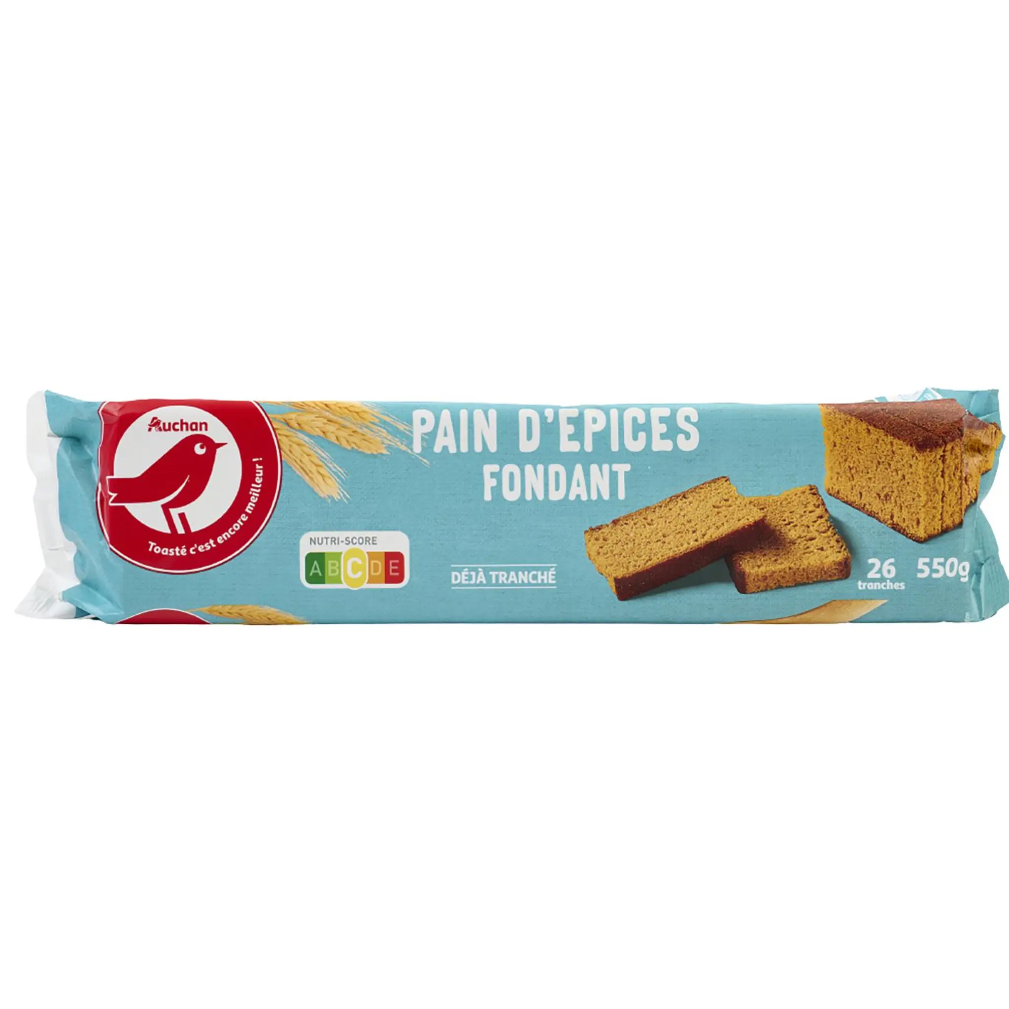 AUCHAN Pain d'épices fondant prétranché