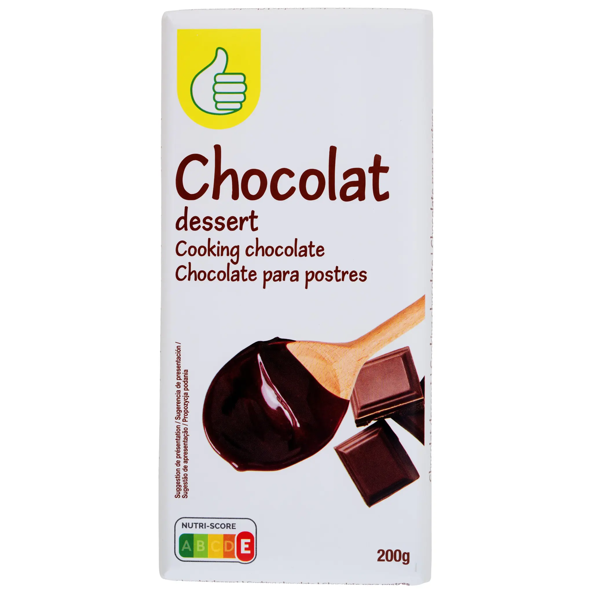 POUCE Tablette de chocolat noir dessert