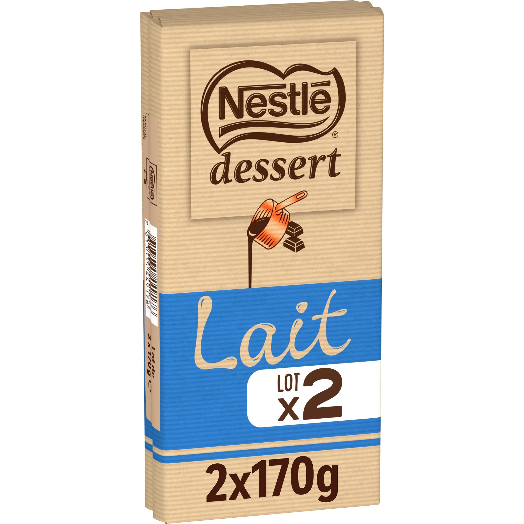 NESTLE DESSERT Tablette de chocolat au lait pâtissier