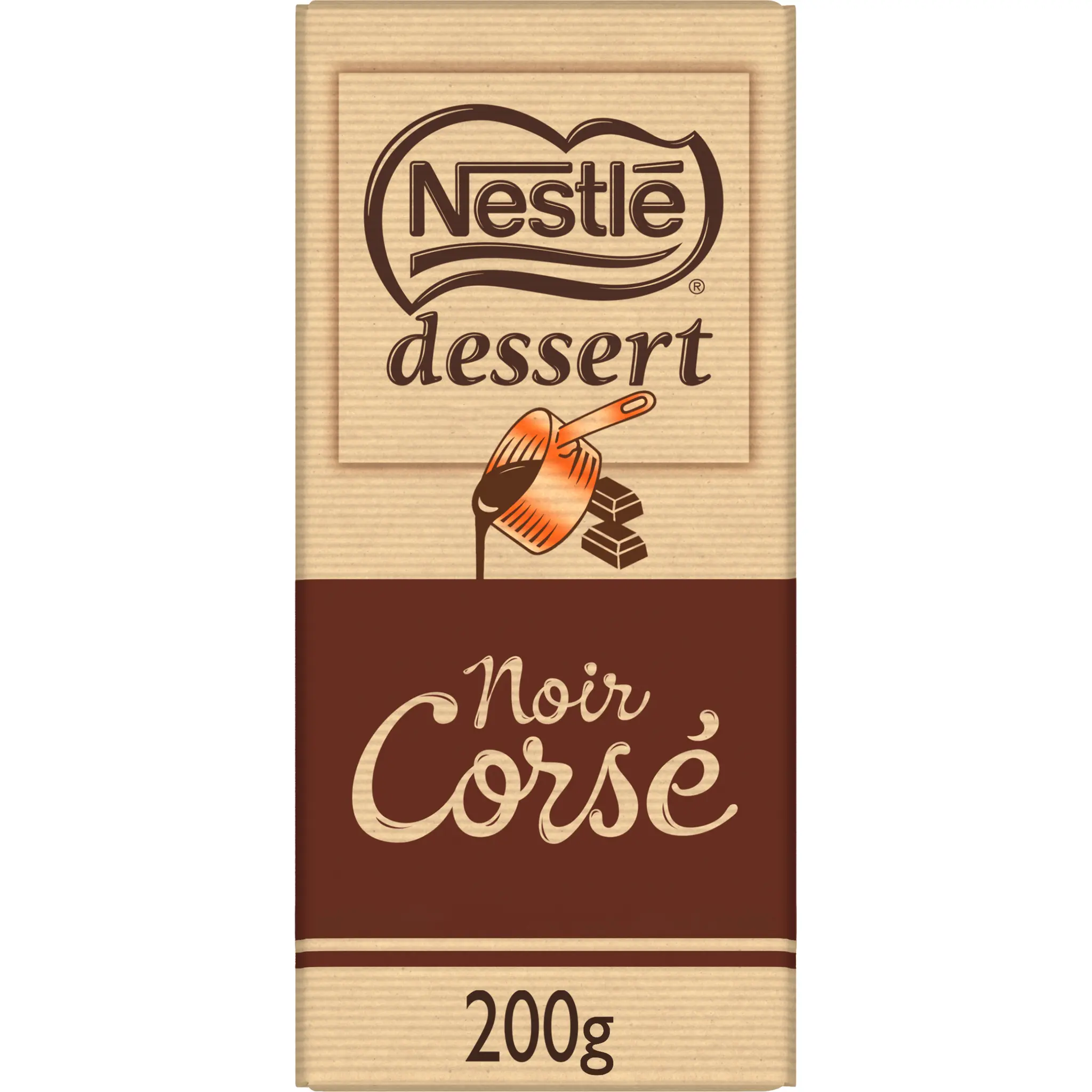 NESTLE DESSERT Tablette de chocolat noir corsé pâtissier