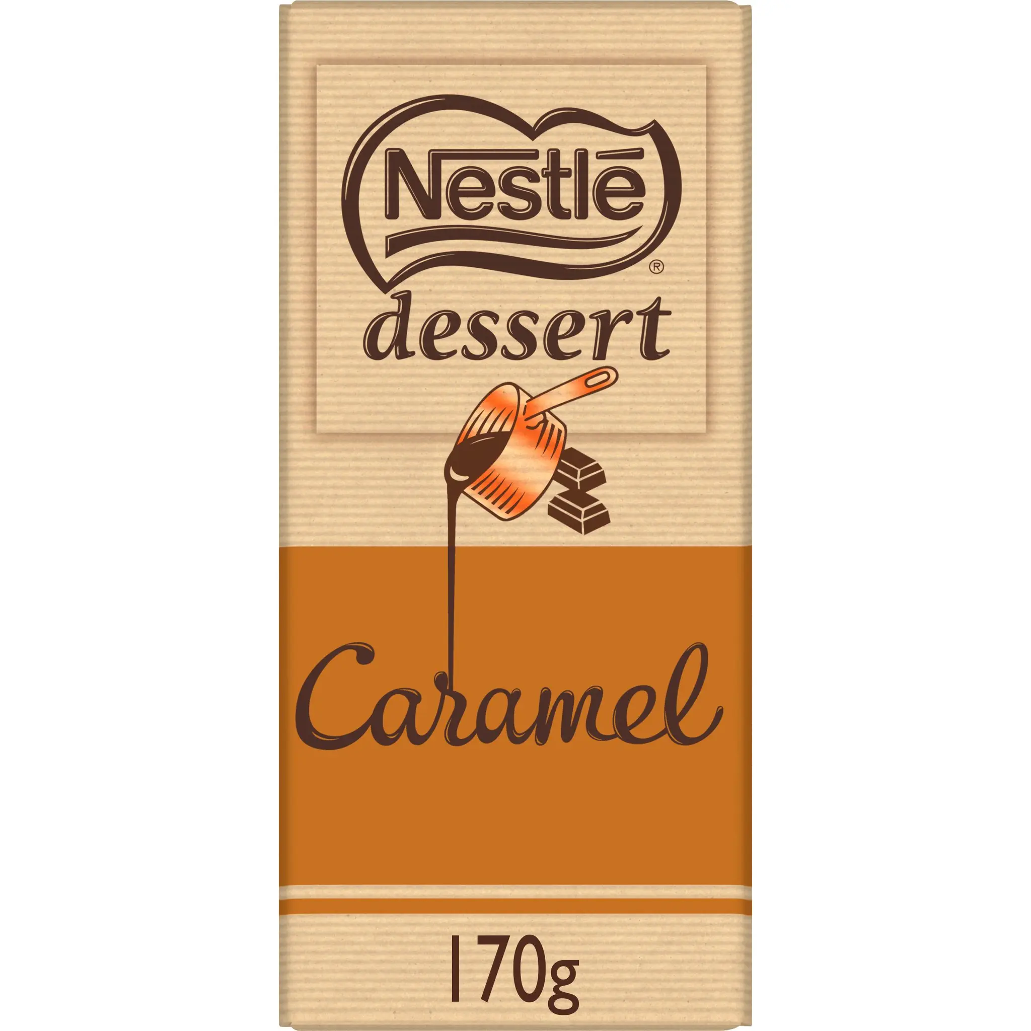 NESTLE DESSERT Tablette de chocolat au caramel pâtissier