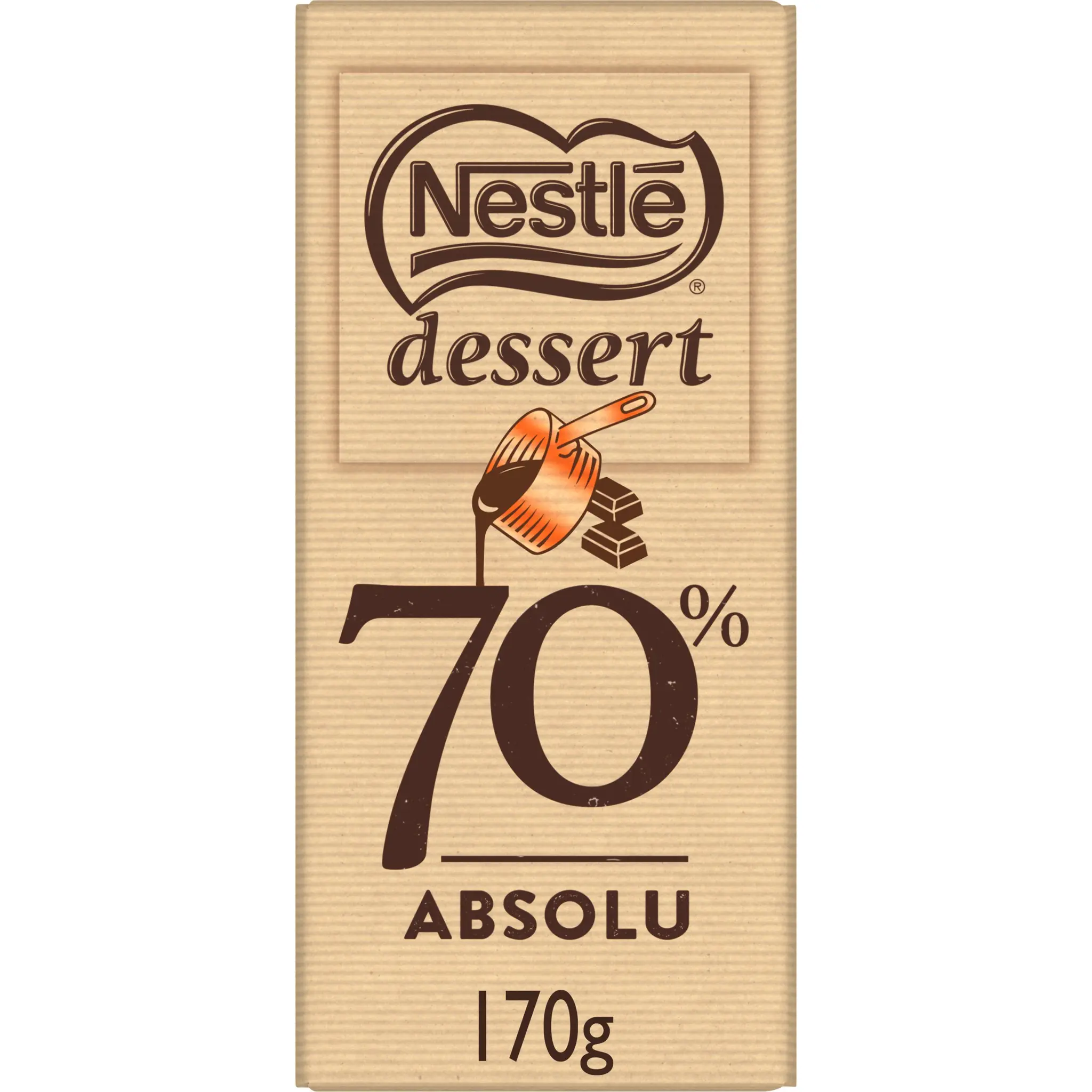 NESTLE DESSERT Tablette de chocolat noir pâtissier absolu