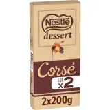 NESTLE DESSERT Tablette de chocolat noir pâtissier corsé intense