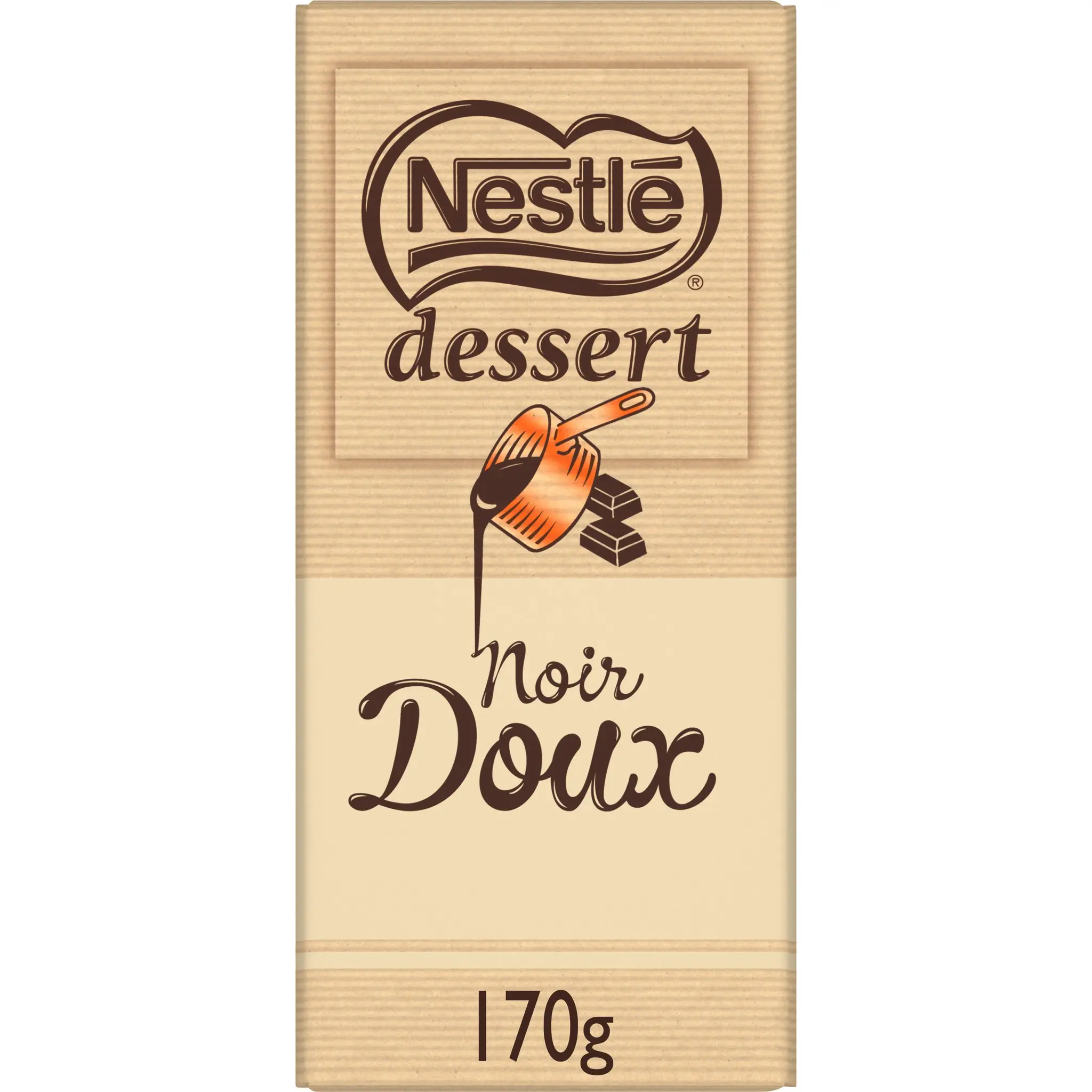 NESTLE DESSERT Tablette de chocolat noir doux