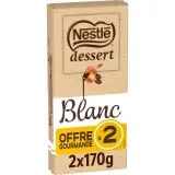 NESTLE DESSERT Tablettes de chocolat blanc pour dessert