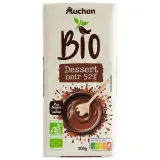 AUCHAN BIO CULTIVONS LE BON Tablette de chocolat noir pâtissier 52% cacao