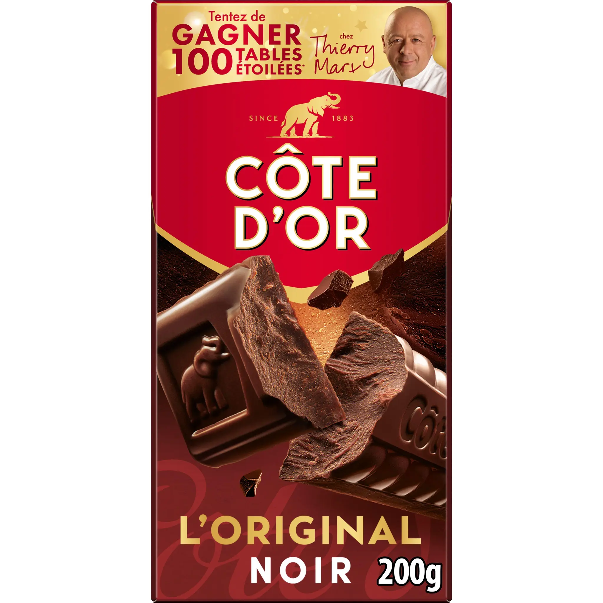 COTE D'OR L'Original Tablette de chocolat noir en barres