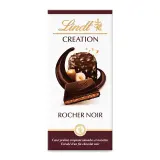LINDT Création Tablette de chocolat noir rocher noir