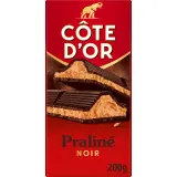 COTE D'OR Tablette de chocolat noir fourré fondant praliné