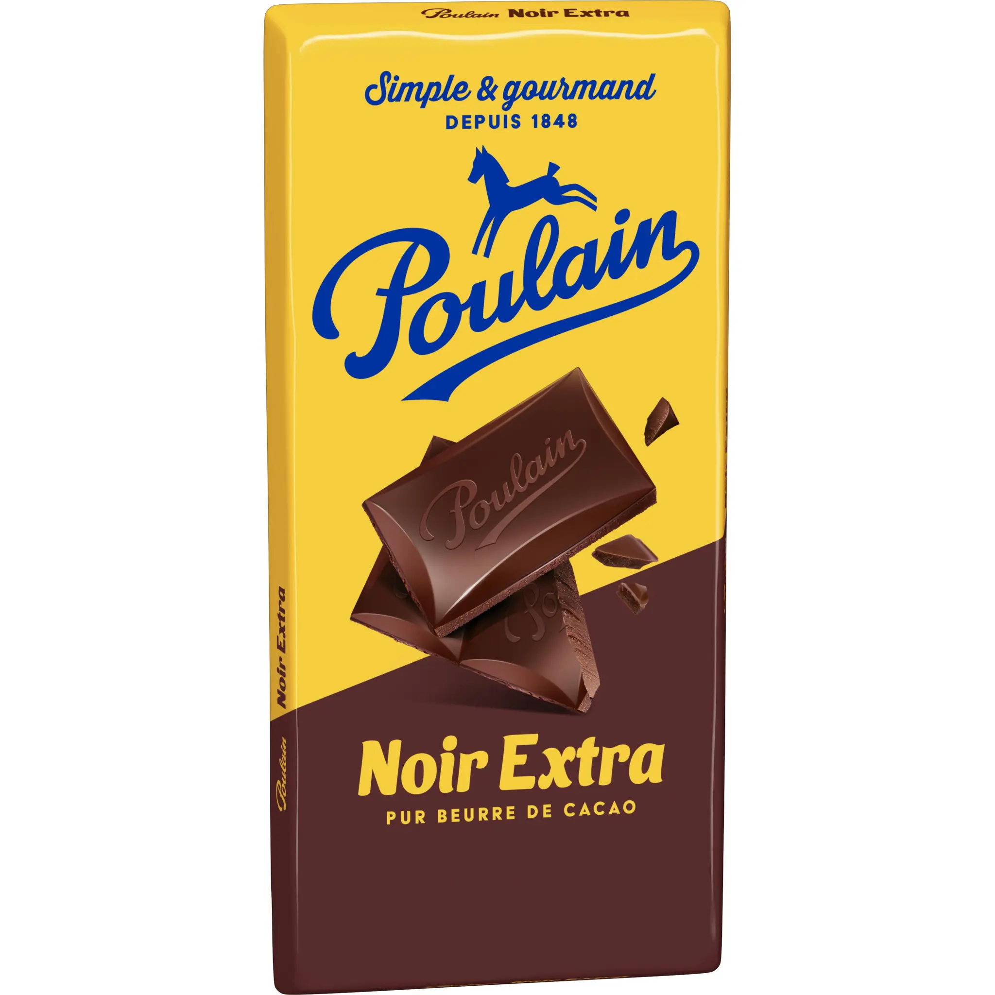 POULAIN Tablette de chocolat noir extra fabriquée en France
