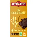 ALTER ECO Tablette de chocolat noir riz soufflé bio