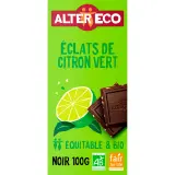 ALTER ECO Tablette de chocolat noir et zestes de citron bio et équitable Pérou