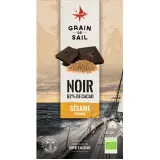 GRAIN DE SAIL Tablette de chocolat noir bio 62% cacao au sésame torréfié