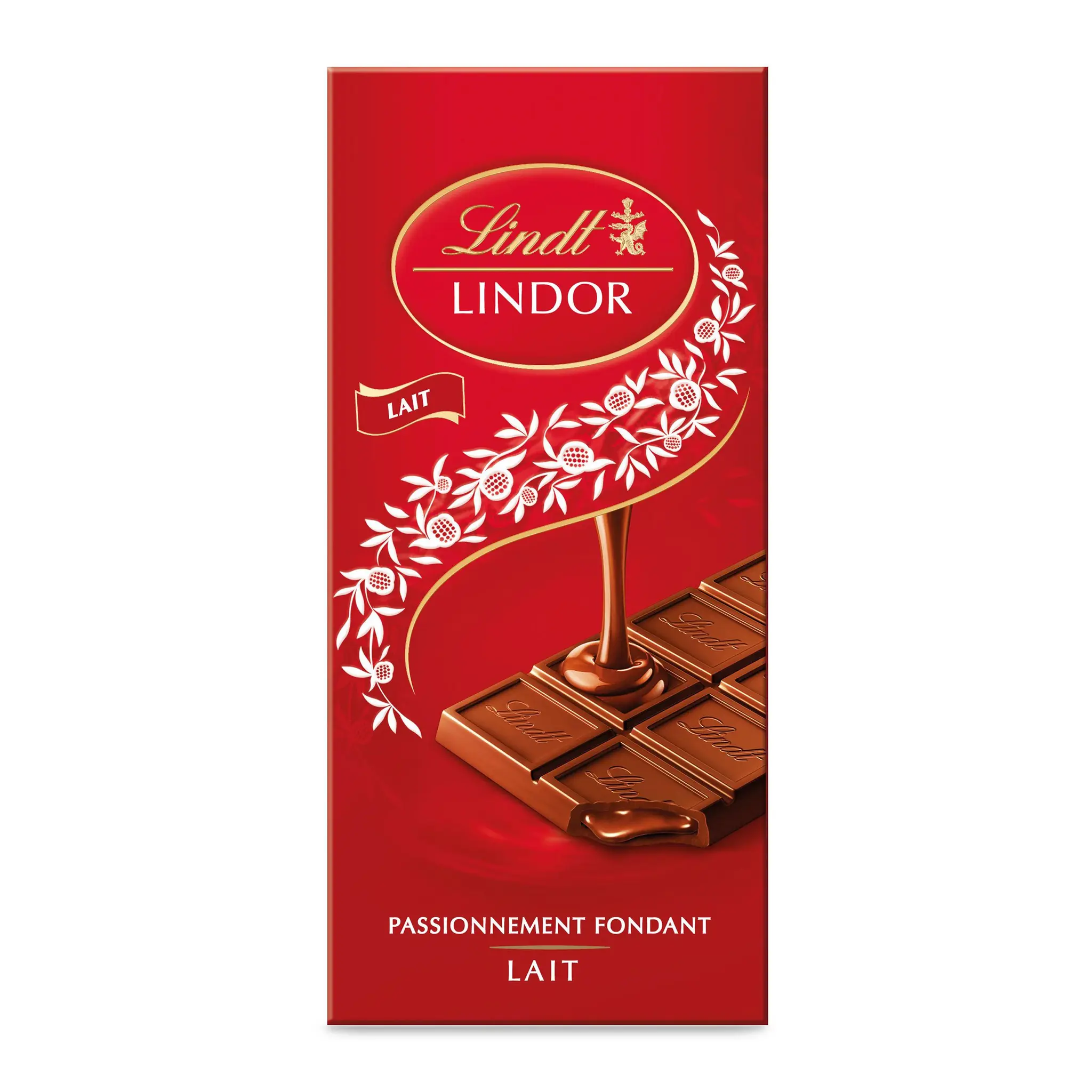 LINDT Lindor tablette de chocolat au lait fourrée d'un suprême fondant