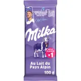 MILKA Tablette de chocolat au lait du pays Alpin