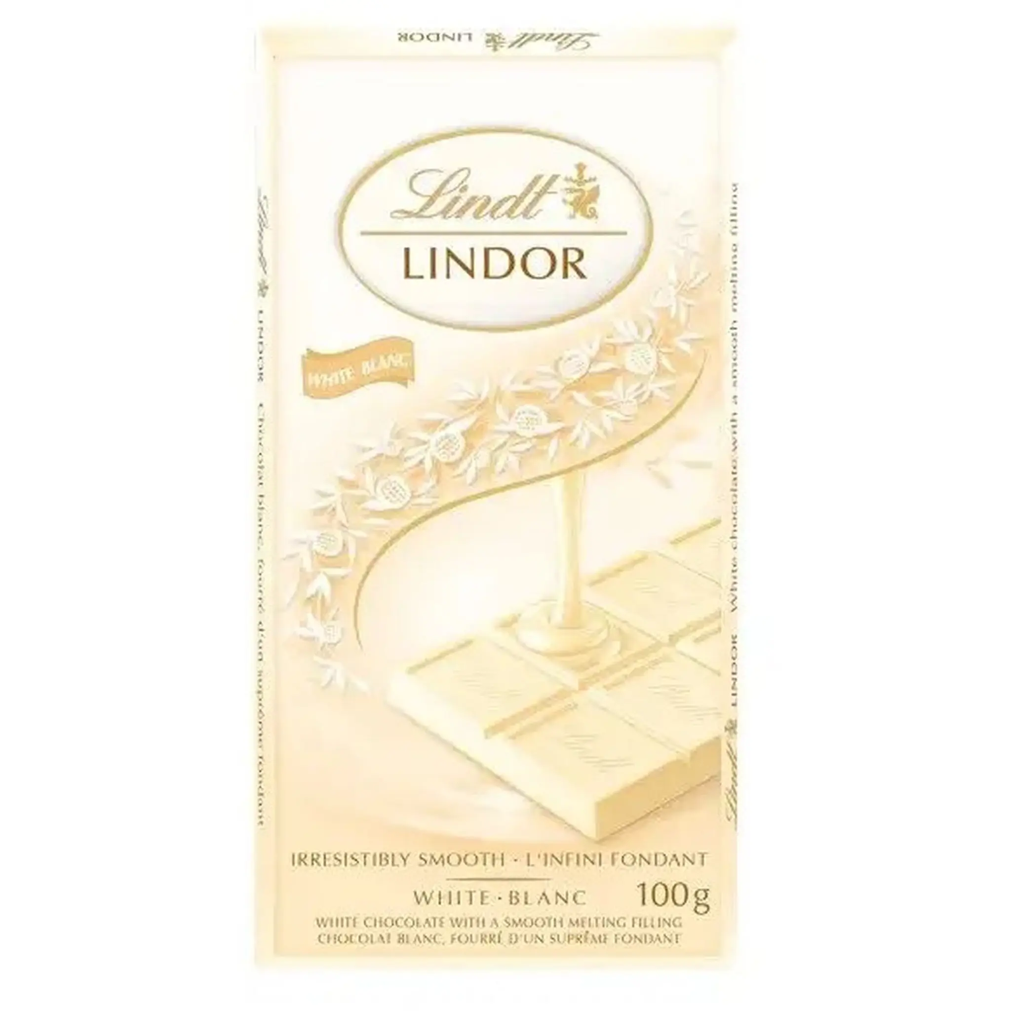 LINDT Lindor Tablette de chocolat blanc