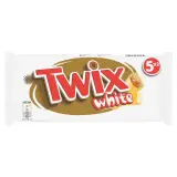 TWIX White barres chocolatées au biscuit recouvert de caramel et chocolat blanc