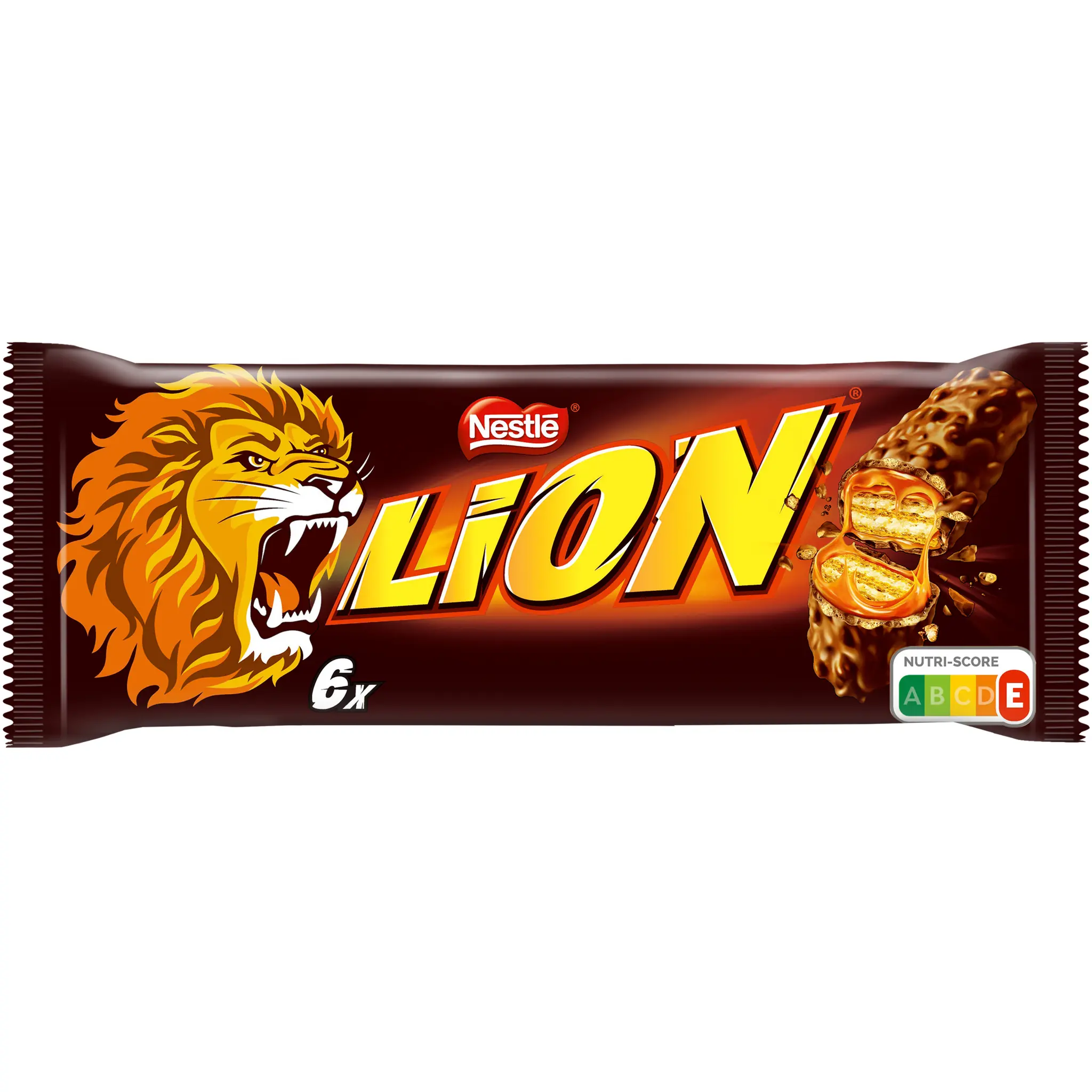 LION Barres chocolatées au caramel et céréales croustillantes